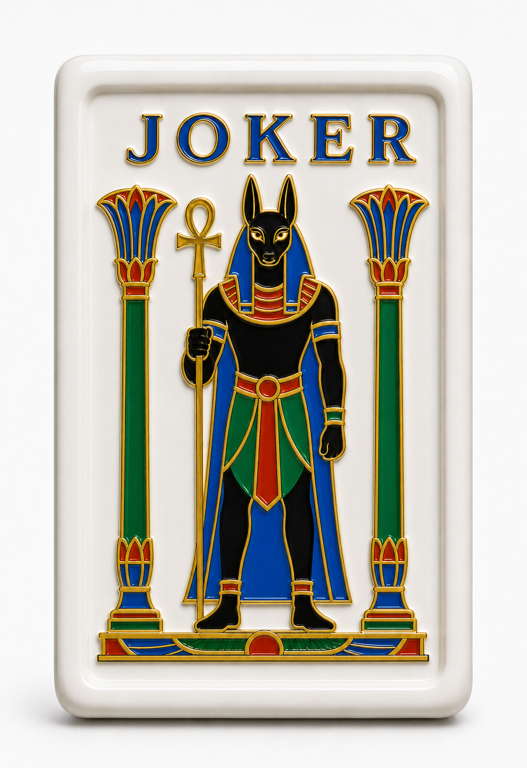 JOKER tile showing a Jackal Guardian between twin columns