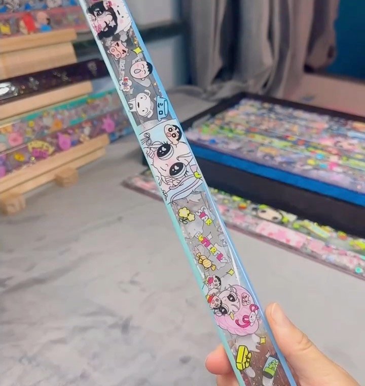 手持细长滴胶麻将推尺的原始产品视频帧