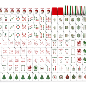 Christmas American mahjong set - 01 full flatlay grid