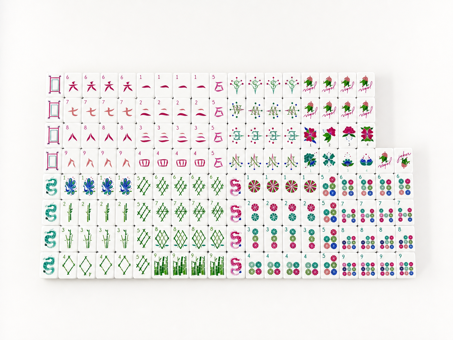 Magenta Garden full tile layout preview
