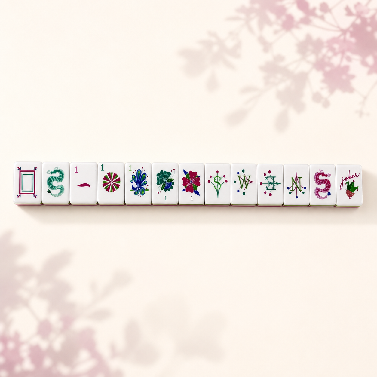 Magenta Garden representative tile designs