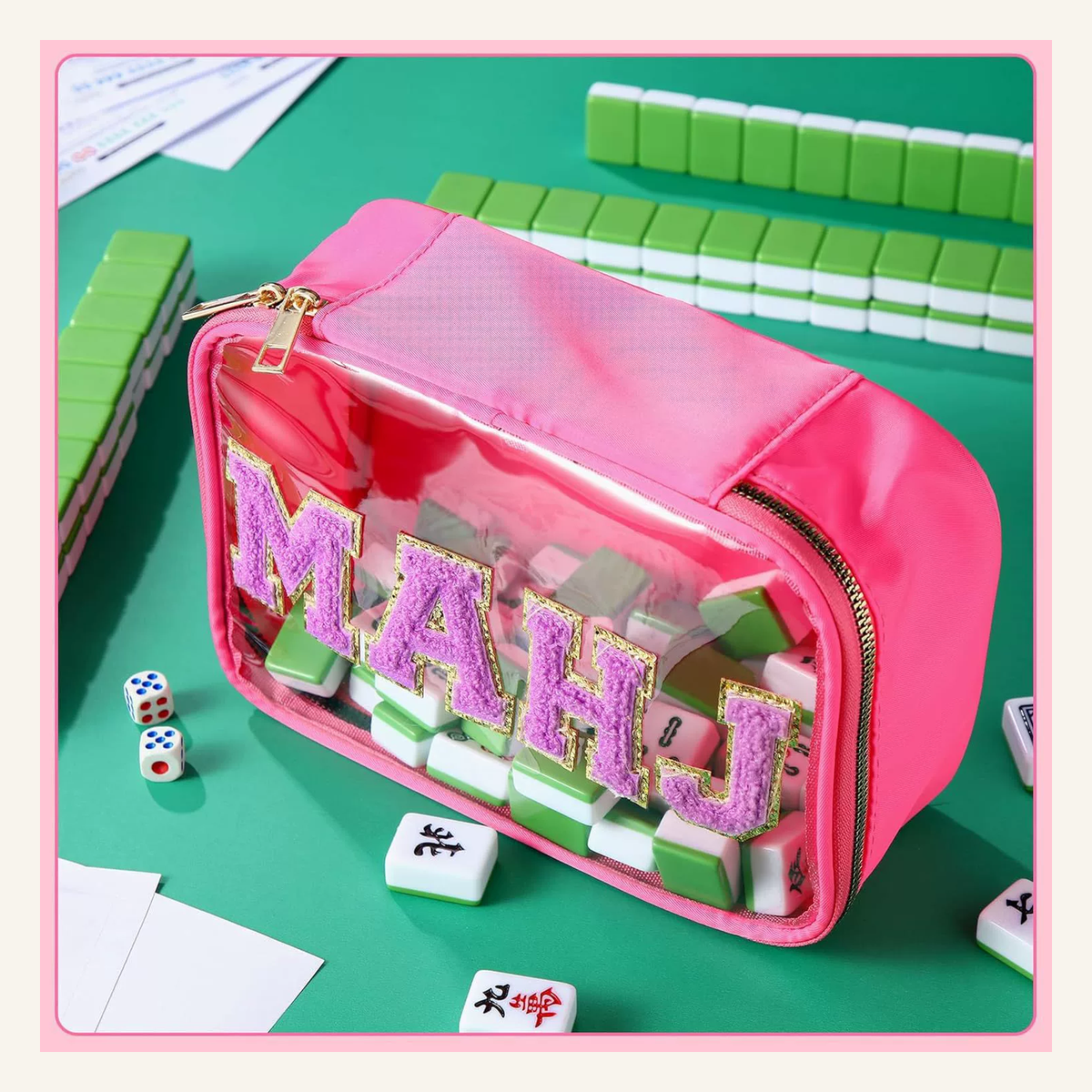 Mahla Clear Mahjong Storage Bag