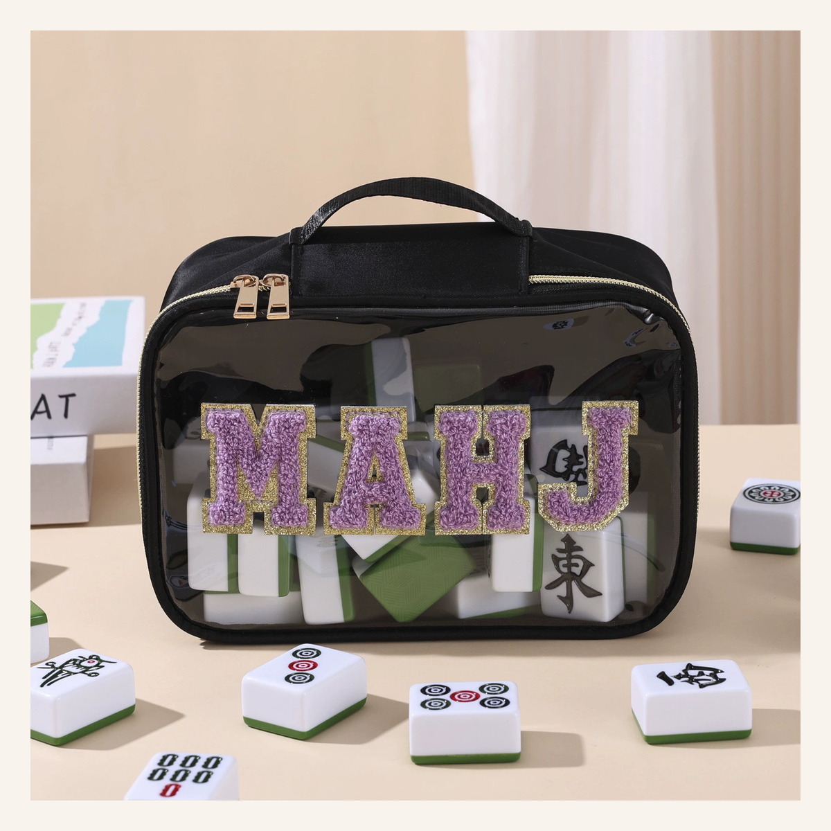 Mahla Clear Mahjong Storage Bag