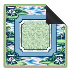 Mahla Coastal Golf Cart Mahjong Mat - 80x80cm, 80x80cm American mahjong mat