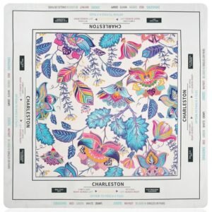 Mahla Charleston Botanical Birds Mahjong Mat - 80x80cm, 80x80cm American mahjong mat