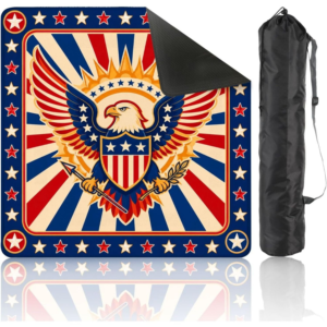 Mahla Patriotic Eagle Mahjong Mat - 80x80cm, 80x80cm American mahjong mat