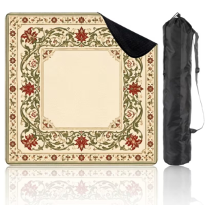 Mahla Classic Red Floral Border Mahjong Mat - 80x80cm, 80x80cm American mahjong mat