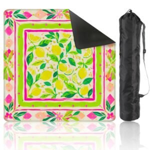 Mahla Lemon Grove Mahjong Mat - 80x80cm, 80x80cm American mahjong mat