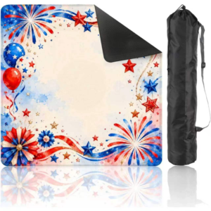 Mahla Patriotic Fireworks Mahjong Mat - 80x80cm, 80x80cm American mahjong mat