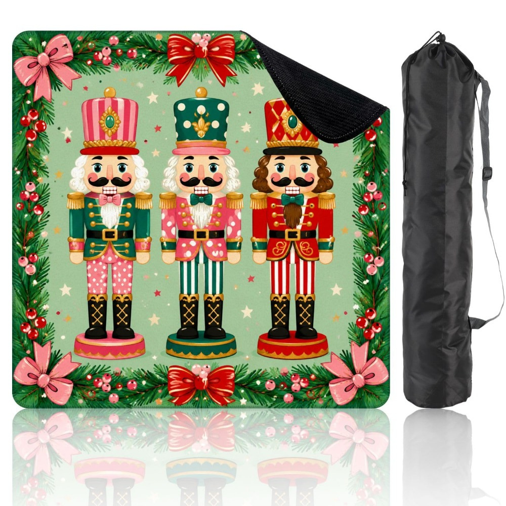 Mahla Nutcracker Christmas Mahjong Mat - 80x80cm, 80x80cm American mahjong mat