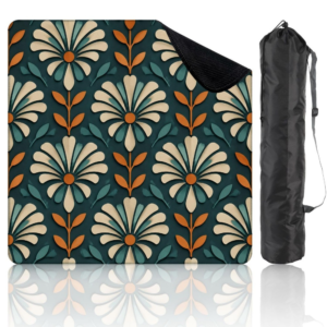 Mahla Art Deco Fan Mahjong Mat - 80x80cm, 80x80cm American mahjong mat