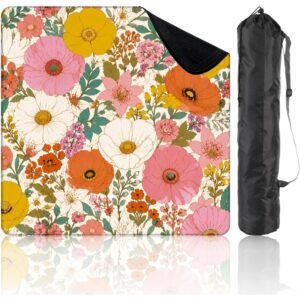 Mahla Wildflower Garden Mahjong Mat - 80x80cm, 80x80cm American mahjong mat