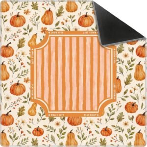 Mahla Pumpkin Stripe Mahjong Mat - 80x80cm, 80x80cm American mahjong mat
