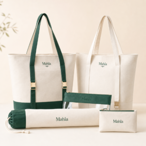 Cream & Emerald Mahjong Storage Tote Kit product image 1