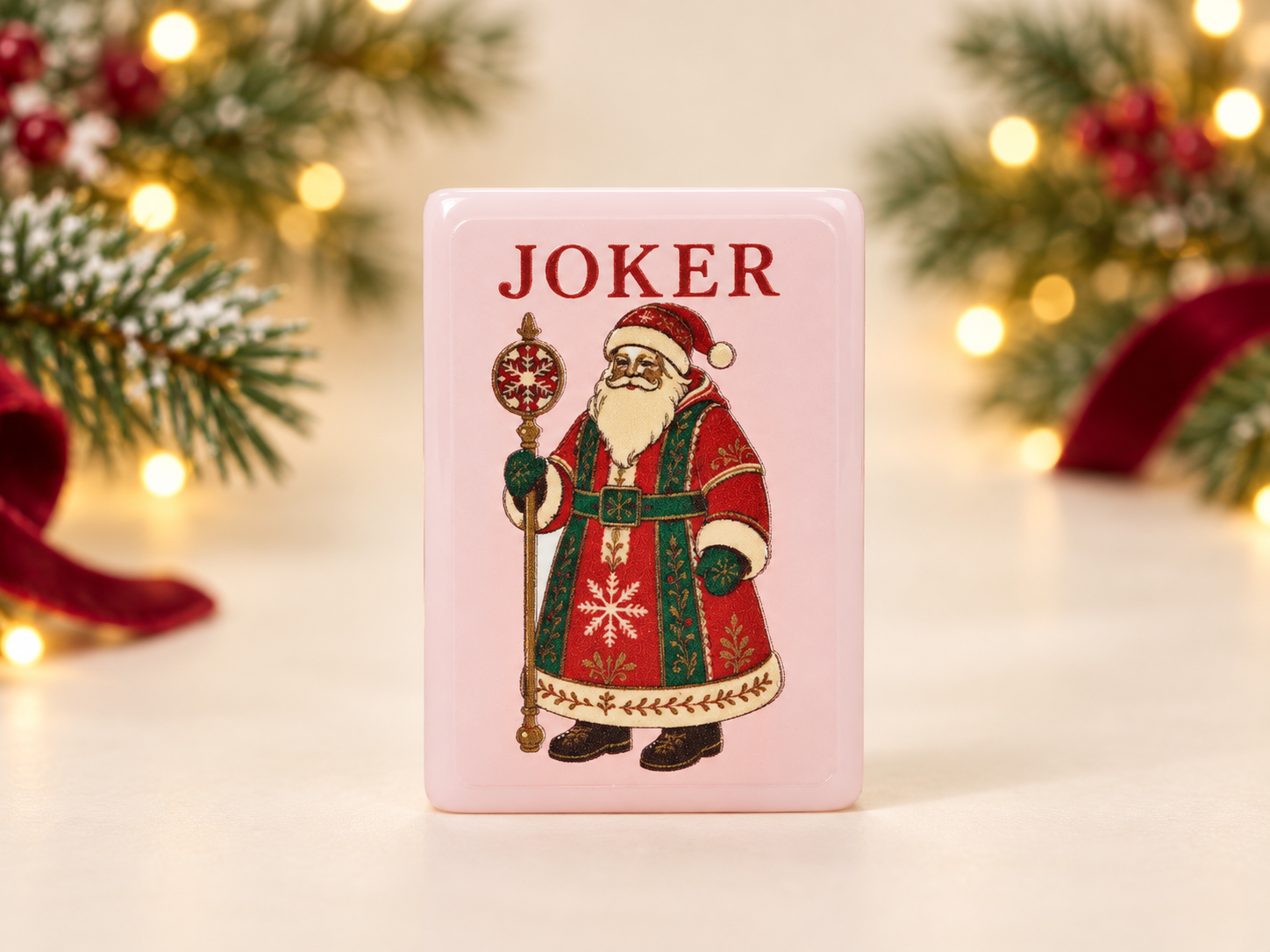 Nordic Midnight Santa Joker styled close-up
