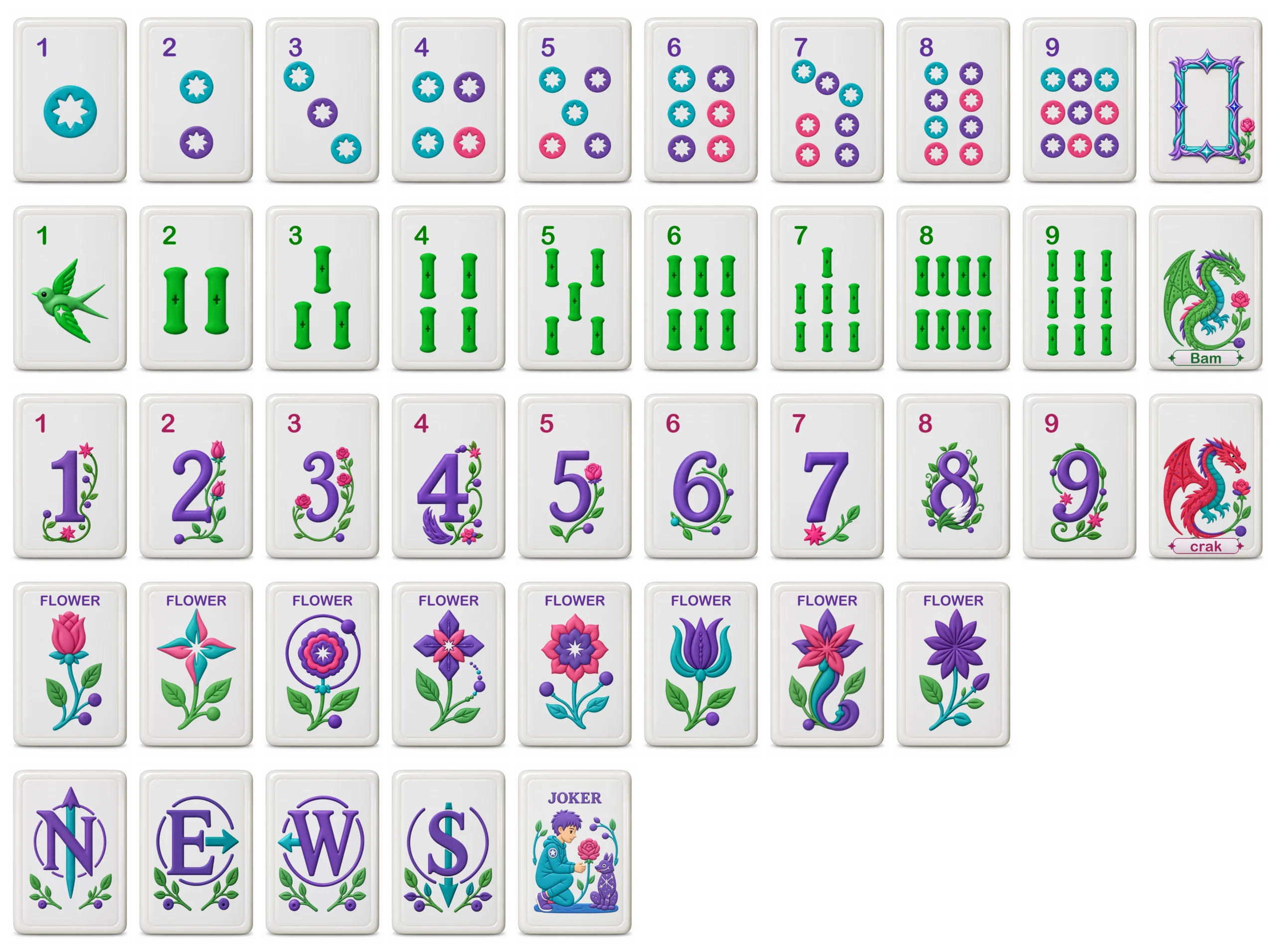 Starward Traveler — 43 unique tile designs. AI design display, v12; not a photograph.
