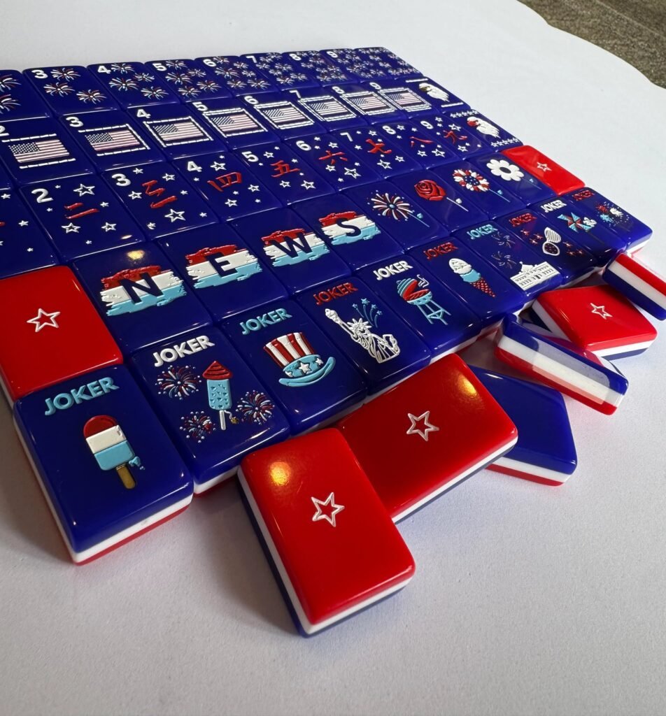 Patriotic Stars American Mahjong Tile Set — Tile overview