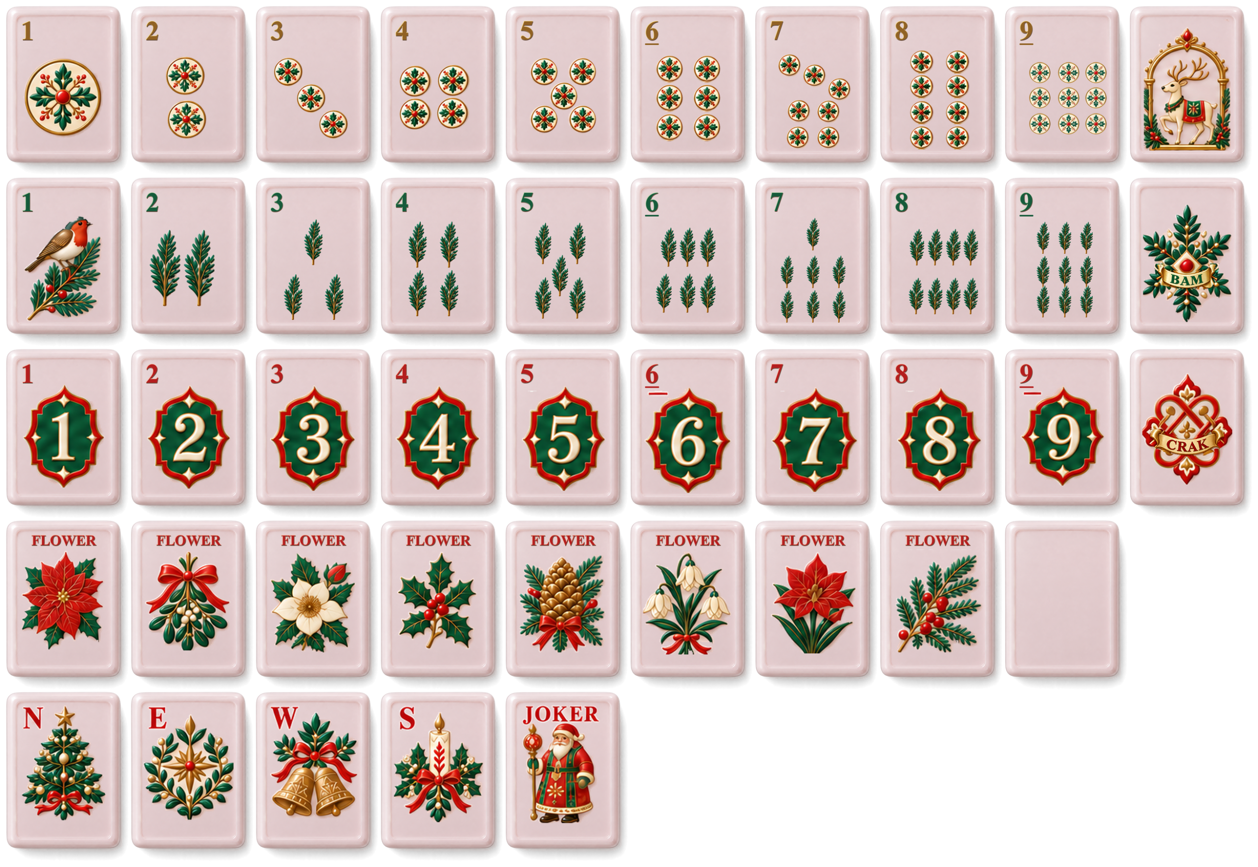 Nordic Midnight — 43 unique face designs
