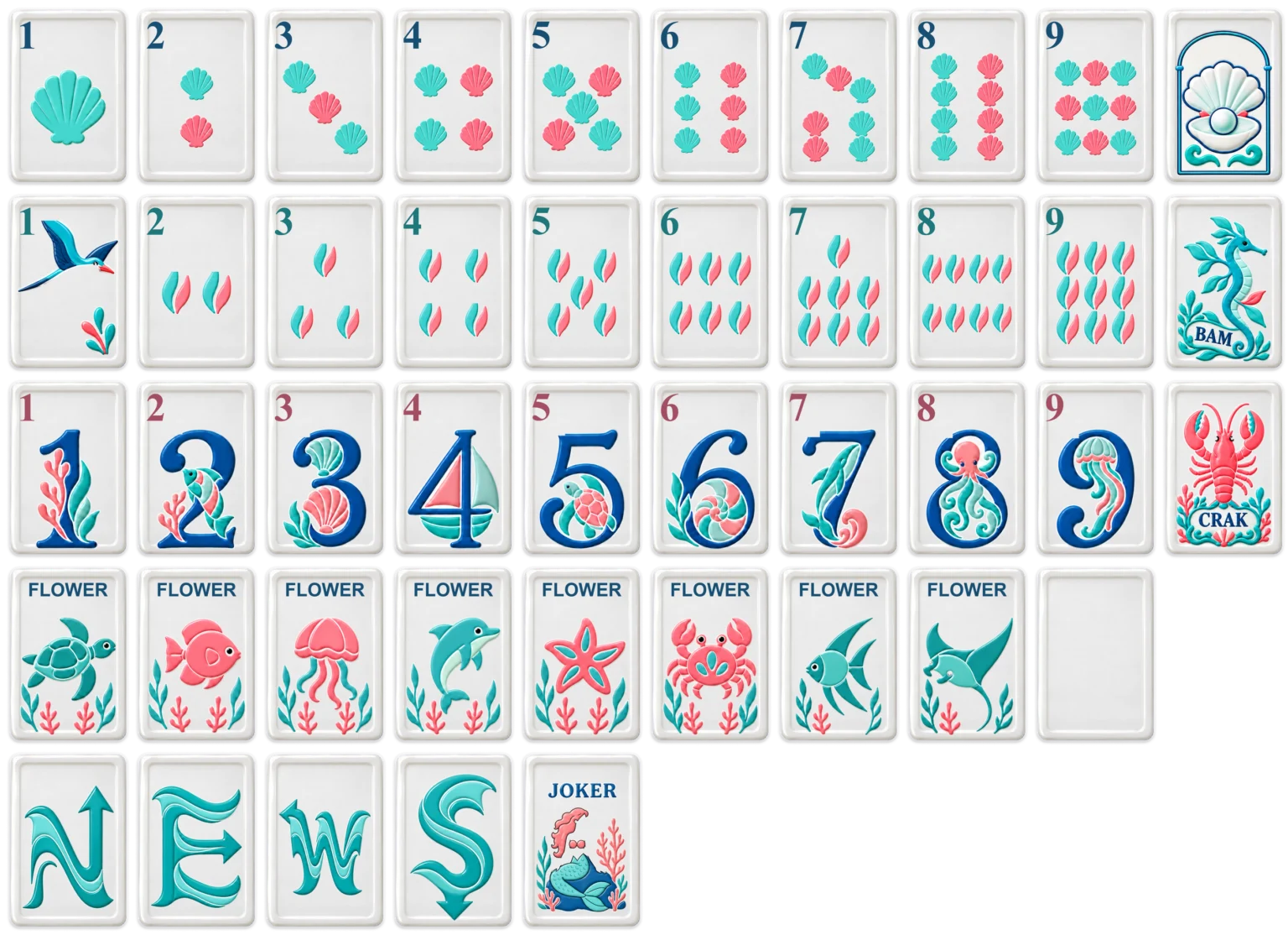 Blue Current 44 unique designs — AI design visualization