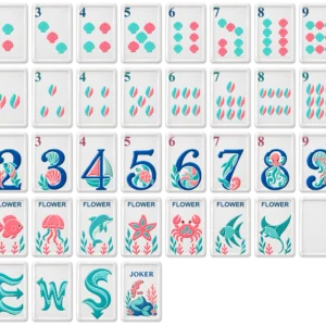 Blue Current 44 unique face designs - AI-assisted design visualization