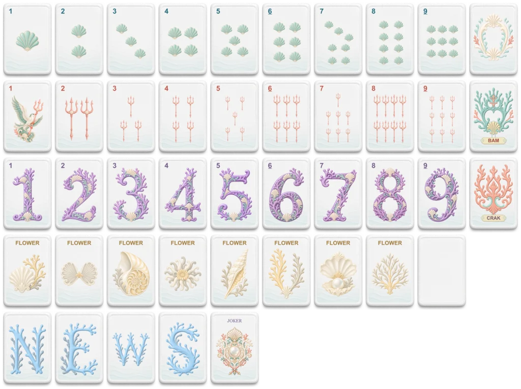 Tidal Song — 44 unique tile designs