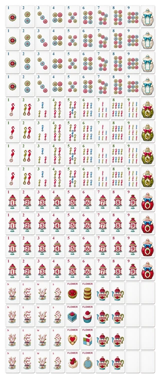 Sweet Afternoon 160-tile design configuration