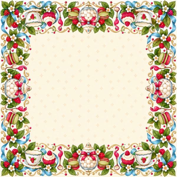 Sweet Afternoon Mahjong Mat – 31.5 × 31.5 in — Open center